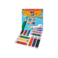 Kleurpotloden BicKids Evolution ecolutions ass schoolbox à 144 stuks Kleurpotloden BicKids Evolution ecolutions ass schoolbox à 144 stuks