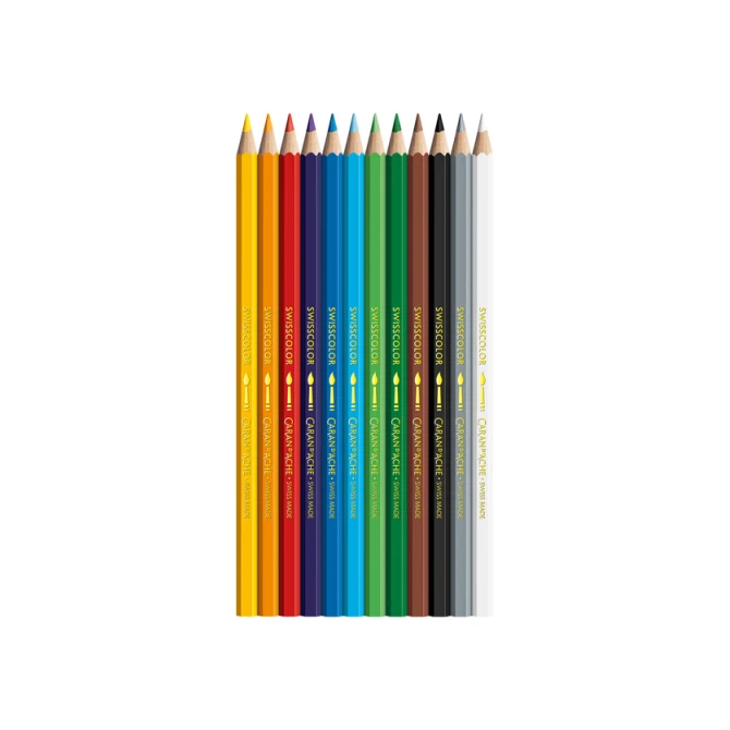 Kleurpotloden Caran D'ache aquarel doos à 12 stuks