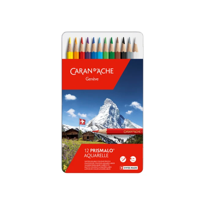 Kleurpotloden Caran d'Ache Prismalo 12 stuks assorti
