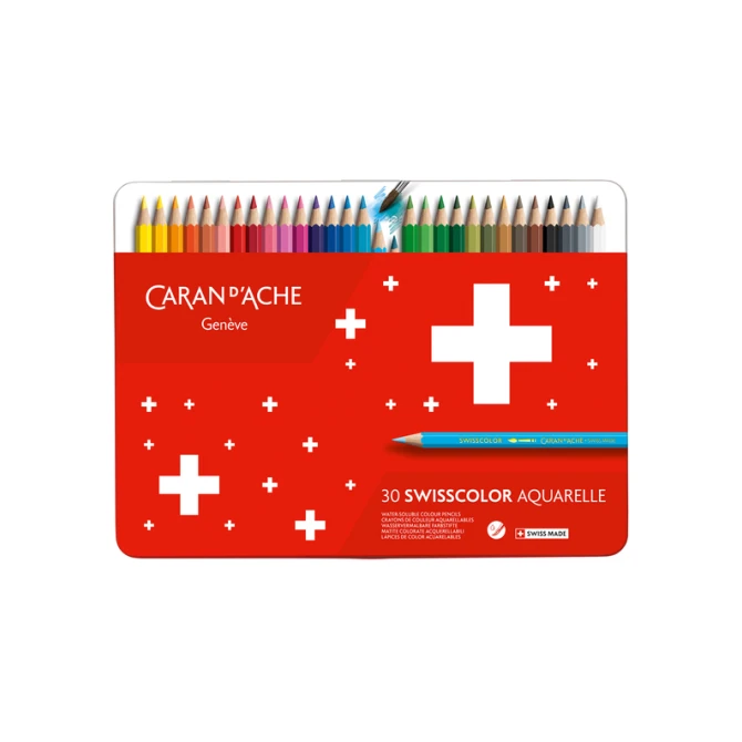 Kleurpotloden Caran d'Ache Swisscolor aquarel 30 stuks assorti