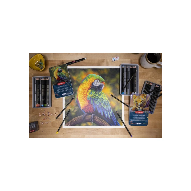 Kleurpotloden Derwent Chromaflow set à 24 kleuren