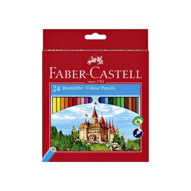Kleurpotloden Faber-Castell assorti set à 24 stuks