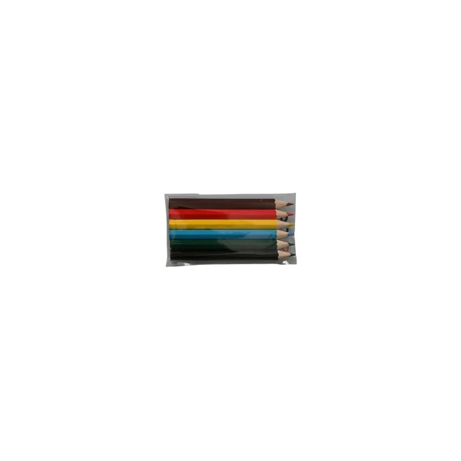 Kleurpotloden kort set a 6 kleuren