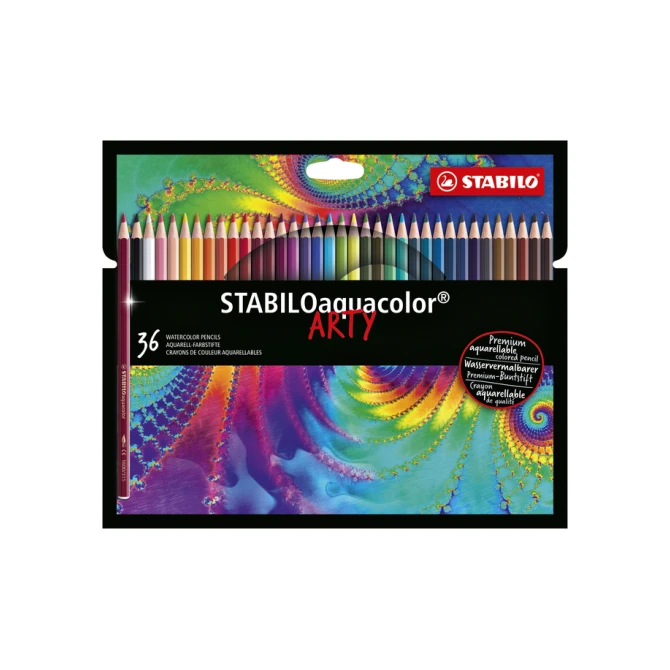 Kleurpotloden STABILO 1636 aquacolor Arty assorti etui à 36 stuks