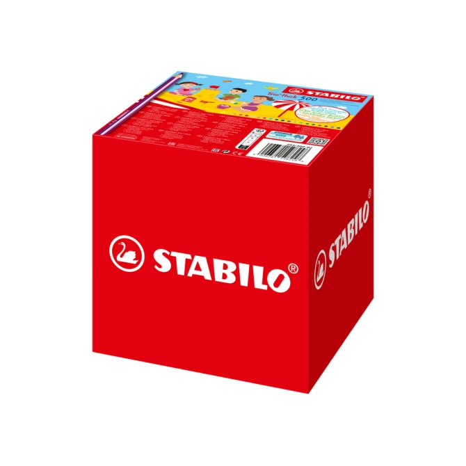 Kleurpotloden STABILO 203 Trio dik assorti classpack à 300 stuks