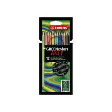 Kleurpotloden STABILO 6019 GREENcolors Arty assorti etui à 12 stuks Kleurpotloden STABILO 6019 GREENcolors Arty assorti etui à 12 stuks