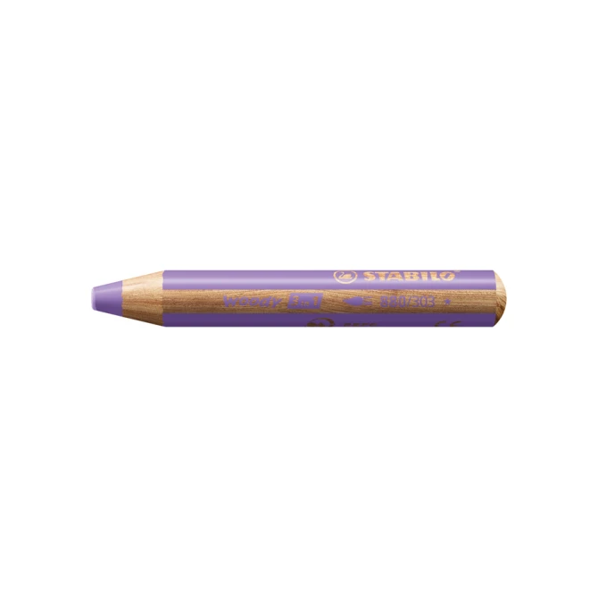 Kleurpotloden STABILO 880 woody 3 in 1 multitalent pastel lila