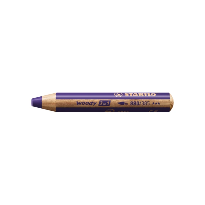 Kleurpotloden STABILO 880 woody 3 in 1 multitalent violet