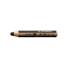 Kleurpotloden STABILO 880 woody 3 in 1 multitalent zwart