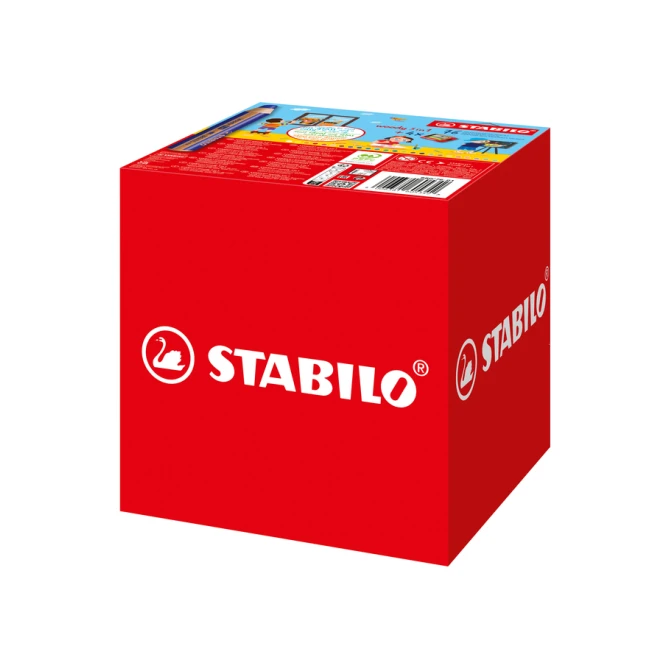 Kleurpotloden STABILO 882 woody 3 in 1 incl 4 slijpers classpack 76st
