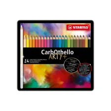 Kleurpotloden STABILO CarbOthello kalkpastel assorti blik à 24 stuks