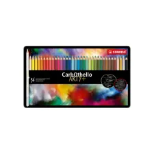 Kleurpotloden STABILO CarbOthello kalkpastel assorti blik à 36 stuks
