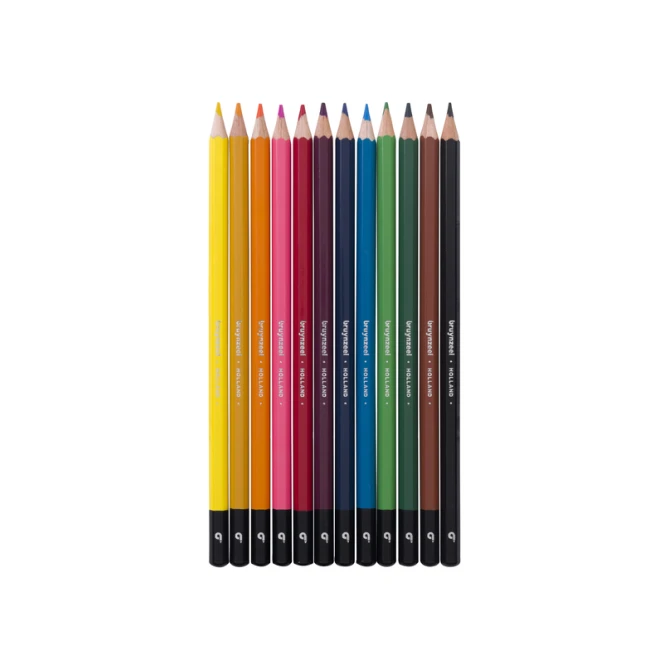 Kleurpotlood Bruynzeel blik à 12 kleuren