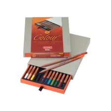 Kleurpotlood Bruynzeel Design met luxe bewaardoos set à 12 kleuren