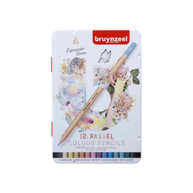 Kleurpotlood Bruynzeel Expression blik à 12 pastelkleuren