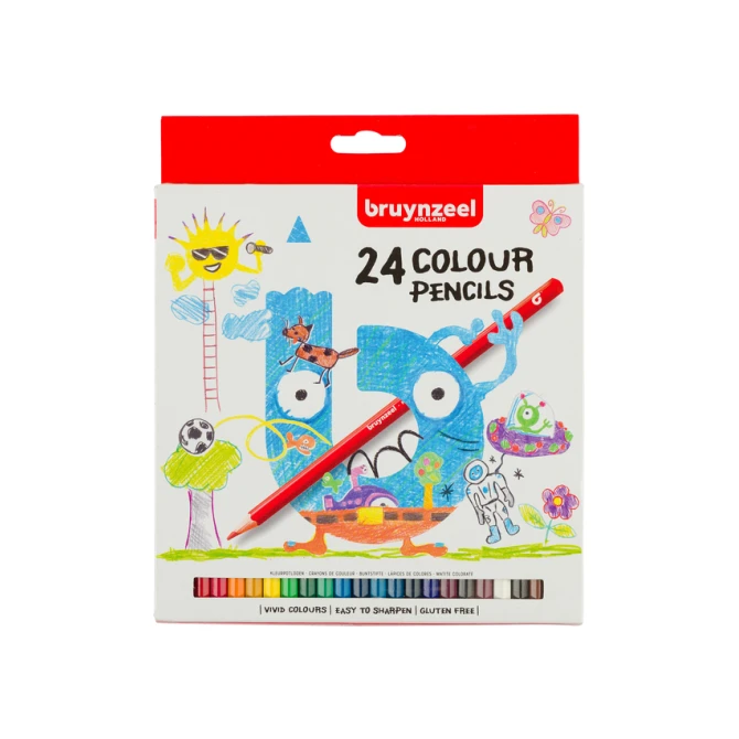 Kleurpotlood Bruynzeel Kids set à 24 kleuren