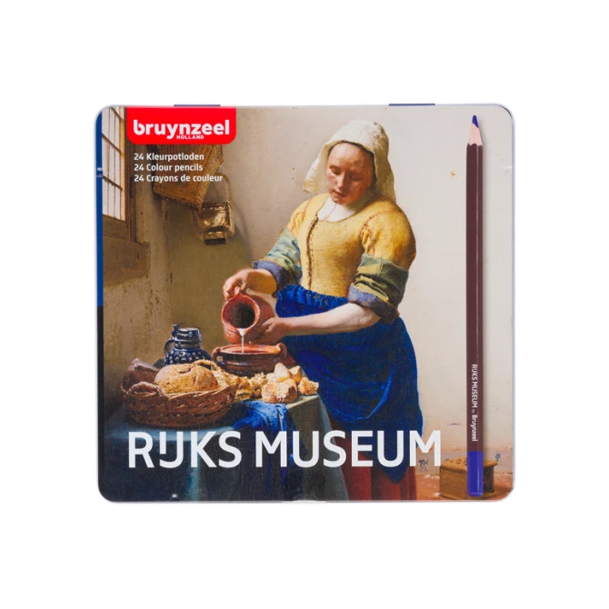 Kleurpotlood Bruynzeel Rijksmuseum Johannes Vermeer blik à 24 kleuren