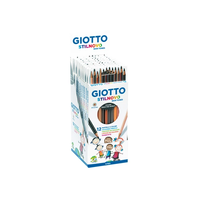 Kleurpotlood Giotto Stilnovo Skin Tones set à 12 kleuren