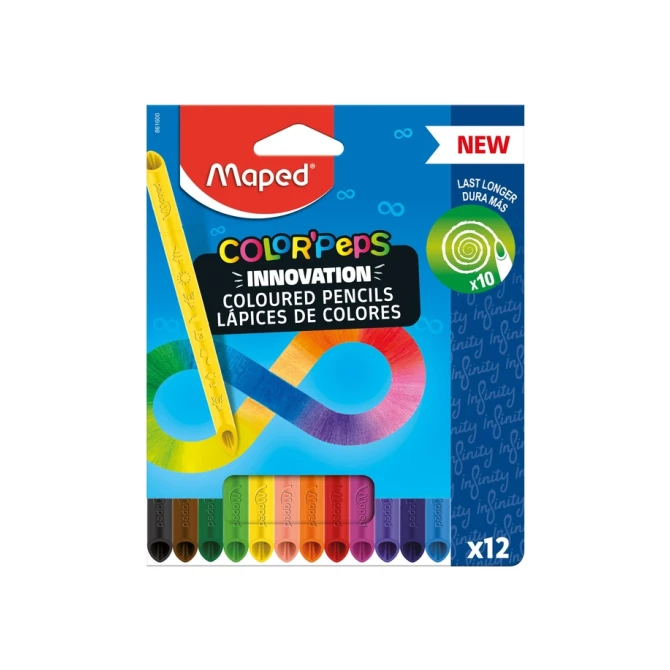 Kleurpotlood Maped Color'Peps Infinity set à 12 kleuren