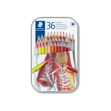 Kleurpotlood Staedtler 175 6kantig assorti blik à 36 kleuren