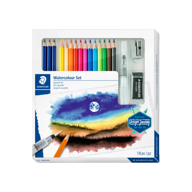 Kleurpotlood Staedtler Design Journey watercolor aquarel 18-delig
