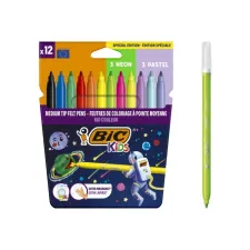 Kleurstift Bickids Cosmo clipstrip à 12 etuis