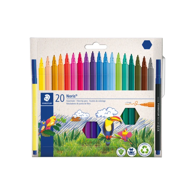 Kleurstift Staedtler Noris 326 kartonnen etui 20 kleuren