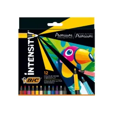 Kleurstiften Bic Intensity Premium assorti etui à 12 stuks
