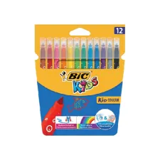 Kleurstiften BicKids kid couleur medium assorti etui à 12 stuks Kleurstiften BicKids kid couleur medium assorti etui à 12 stuks
