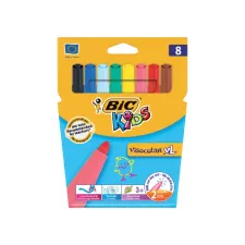 Kleurstiften BicKids Visacolor XL assorti blister à 8 stuks Kleurstiften BicKids Visacolor XL assorti blister à 8 stuks