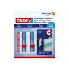 Klevende spijker tesa® canvas- tegels en metaal 2kg wit 2 stuks