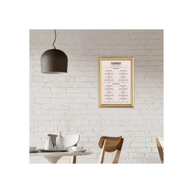 Kliklijst Europel A4 25mm goud