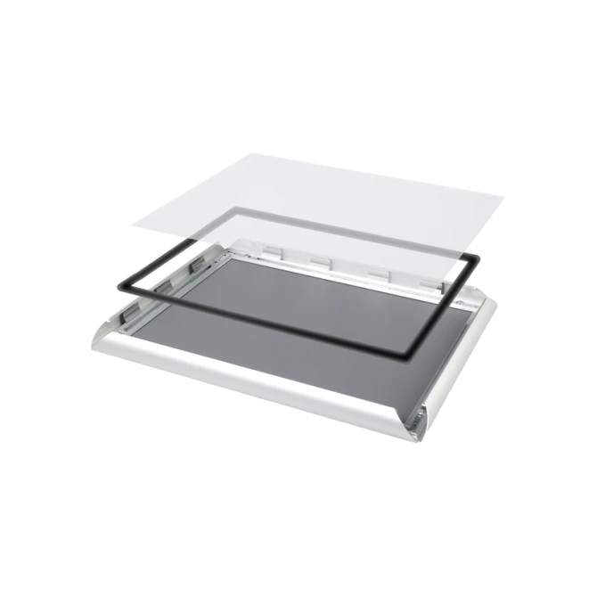 Kliklijst Quantore outdoor A4 25mm zilver