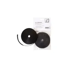 Klittenband Office kabelbinder 2-in 1 13mmx10m zwart