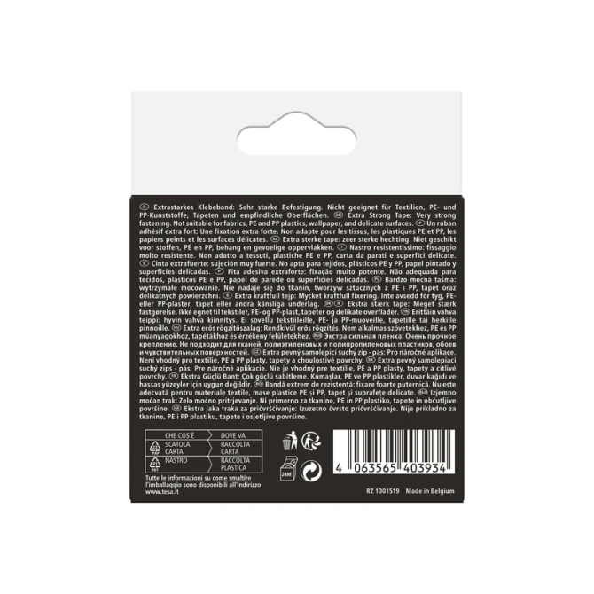 Klittenband tesa Ultra Power Lock Tape 100cmx25mm zwart