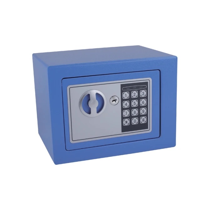 Kluis Pavo mini elektronisch 230x170x170mm blauw