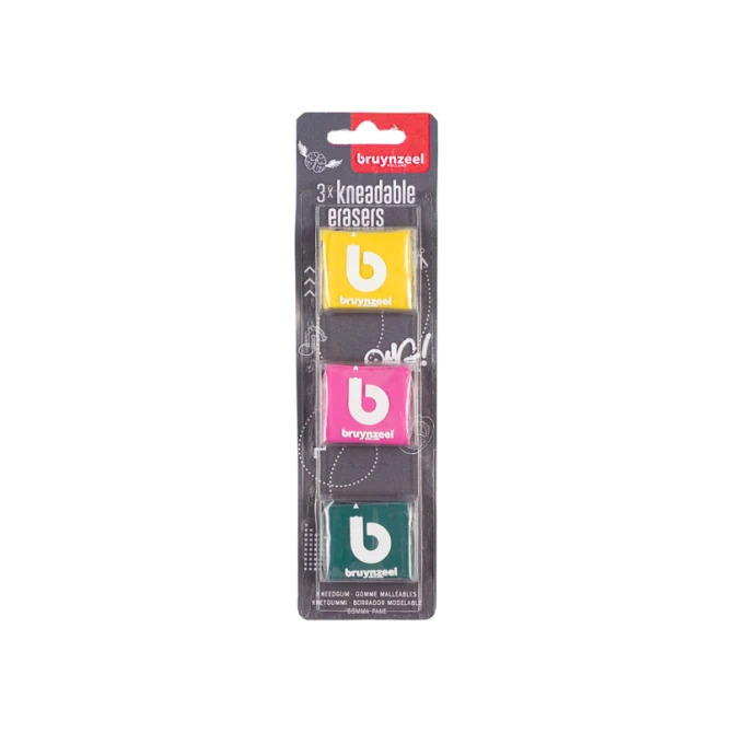 Kneedgum Bruynzeel Teens set à 3 kleuren