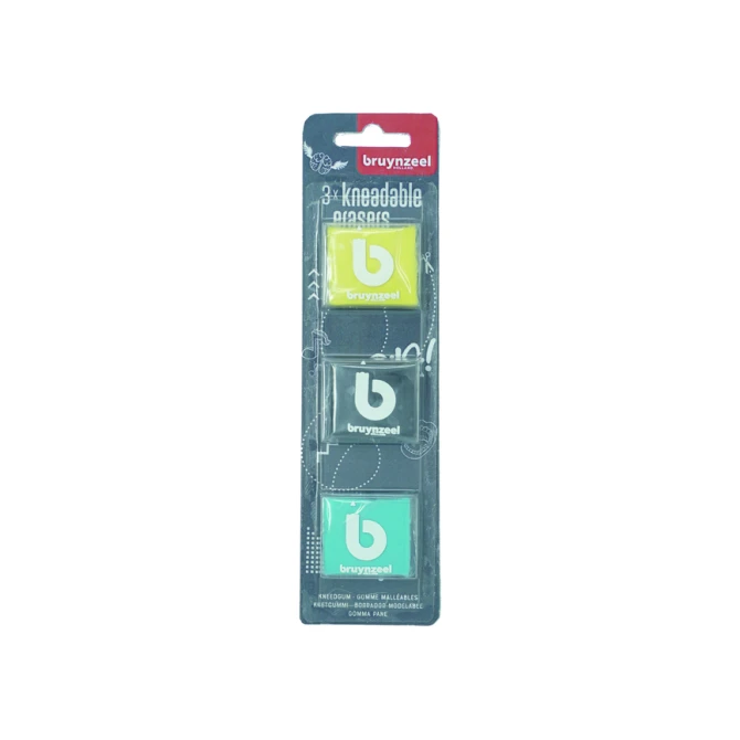 Kneedgum Bruynzeel Teens set à 3 kleuren