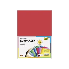 Knutselpapier Folia A4 100vel 25 kleuren