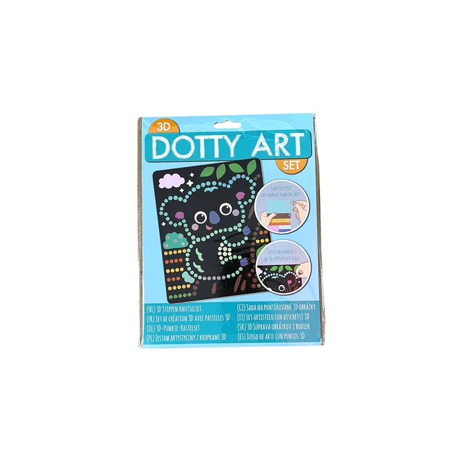 Knutselset 3D Dotty art assorti