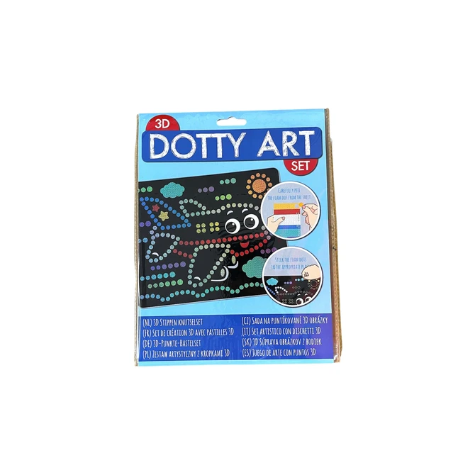 Knutselset 3D Dotty art assorti