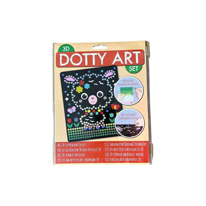 Knutselset 3D Dotty art assorti