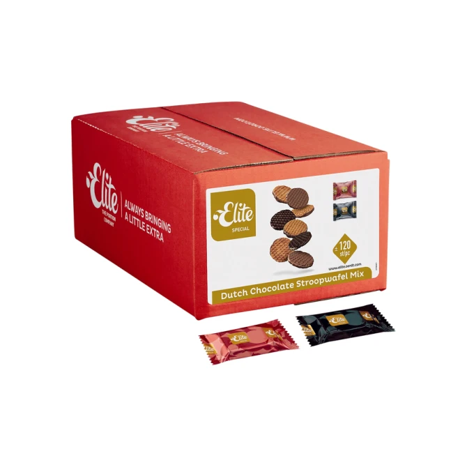 Koekjes Elite Special Dutch chocolate stroopwafelmix 120 stuks