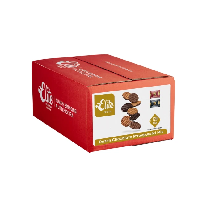 Koekjes Elite Special Dutch chocolate stroopwafelmix 120 stuks