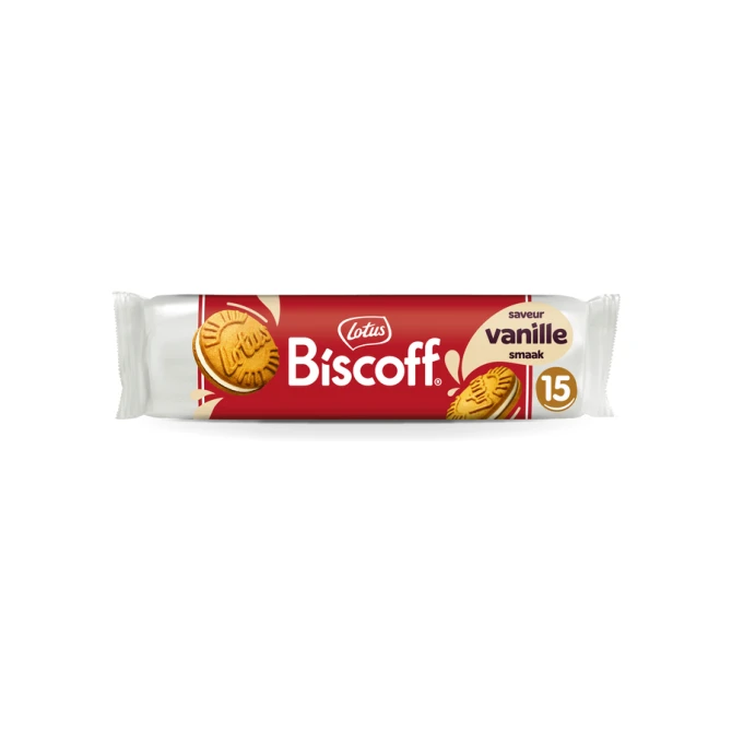 Koekjes Lotus Biscoff speculoos sandwich vanille 15 stuks
