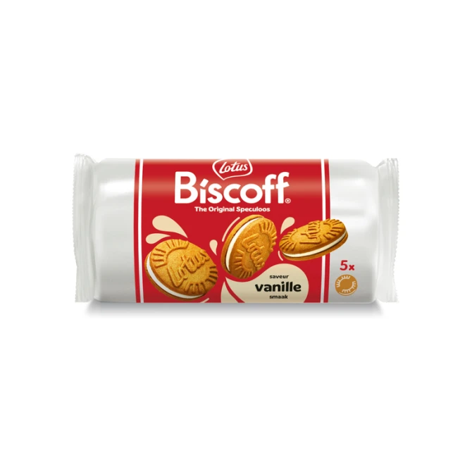 Koekjes Lotus Biscoff speculoos sandwich vanille 5 stuks
