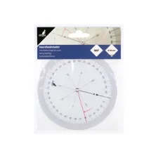 Koershoekmeter Kangaro kunststof 126mm transparant Koershoekmeter Kangaro kunststof 126mm transparant