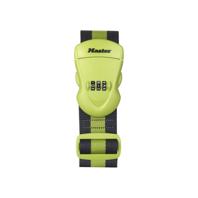 Kofferriem Master Lock cijferslot groen/zwart