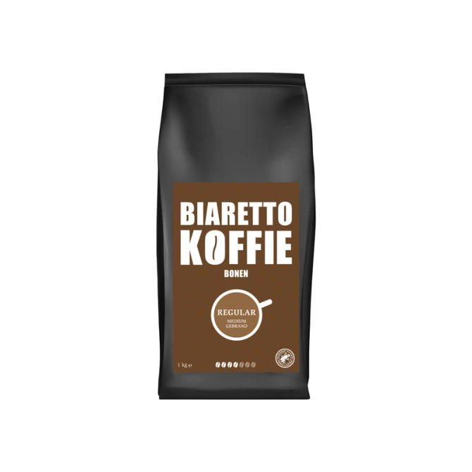Koffie Biaretto bonen regular 1000 gram