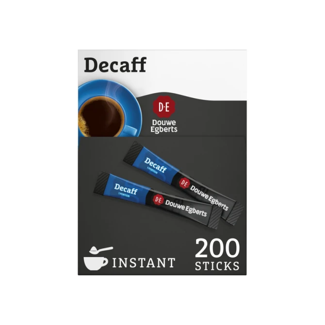 Koffie Douwe Egberts decaff instant sticks doos 200 stuks